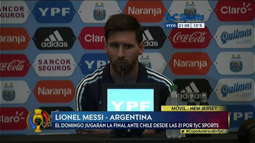 Messi explicó su enojo con AFA