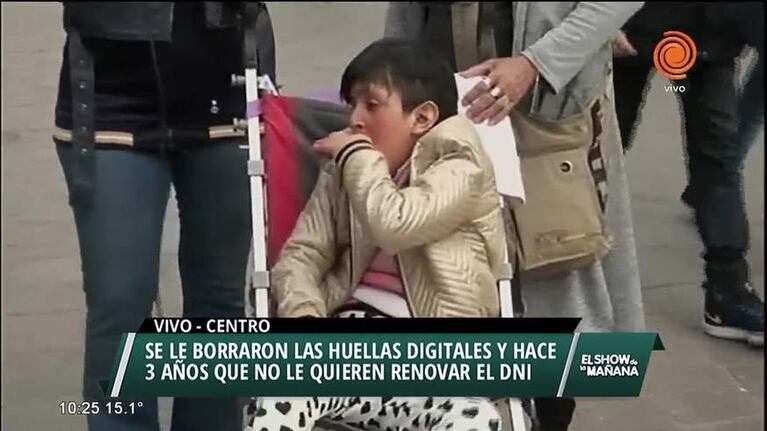Reclaman falta de DNI para discapacitada