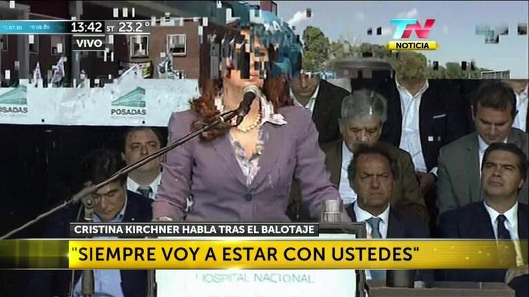Cristina: "No vamos a hacer lo que nos han hecho"