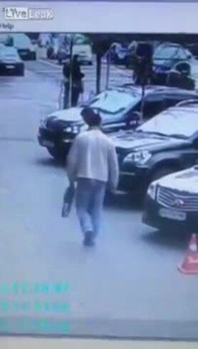 Así mataron a un exdiputado ruso en plena calle