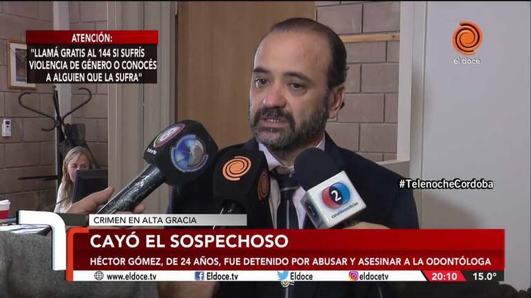 Crimen de la odontóloga: familiares del detenido declararon ante el fiscal
