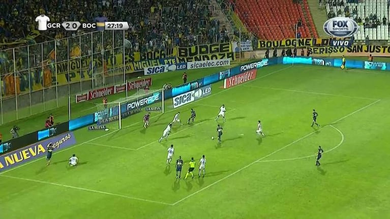 El gol del cordobés Maroni para Boca