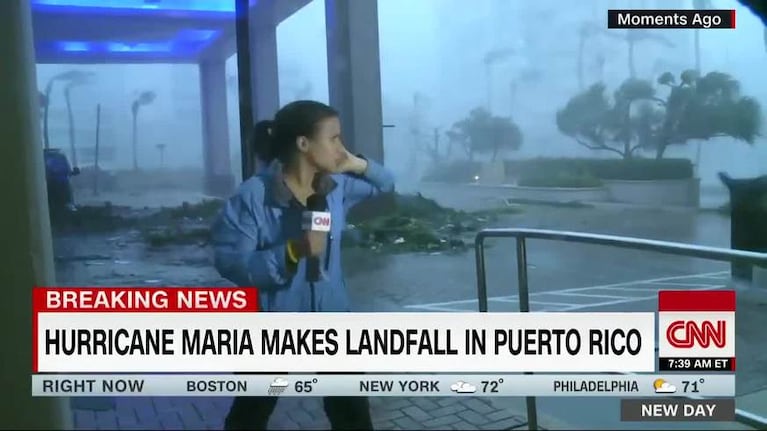 Periodista fue arrastrada por el huracán María