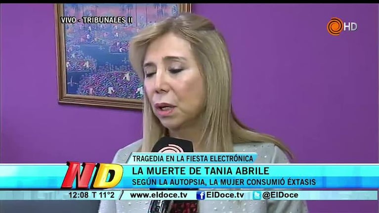 Fiscal Liliana Sánchez sobre la autopsia de Tania Abrile