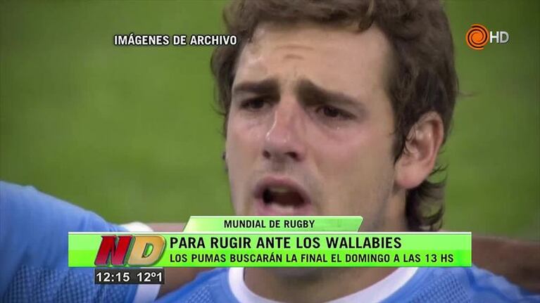 Nicolás Sánchez antes de la semi de Los Pumas