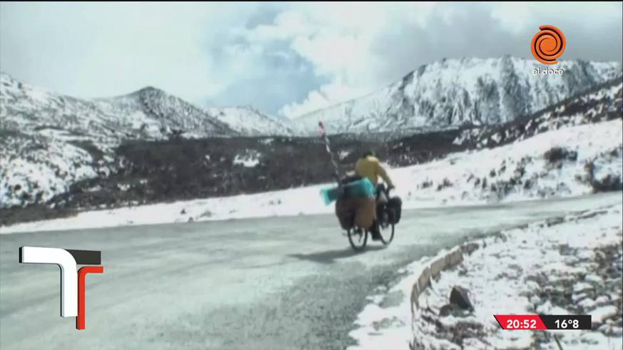 La travesía en bicicleta de un argentino por el mundo