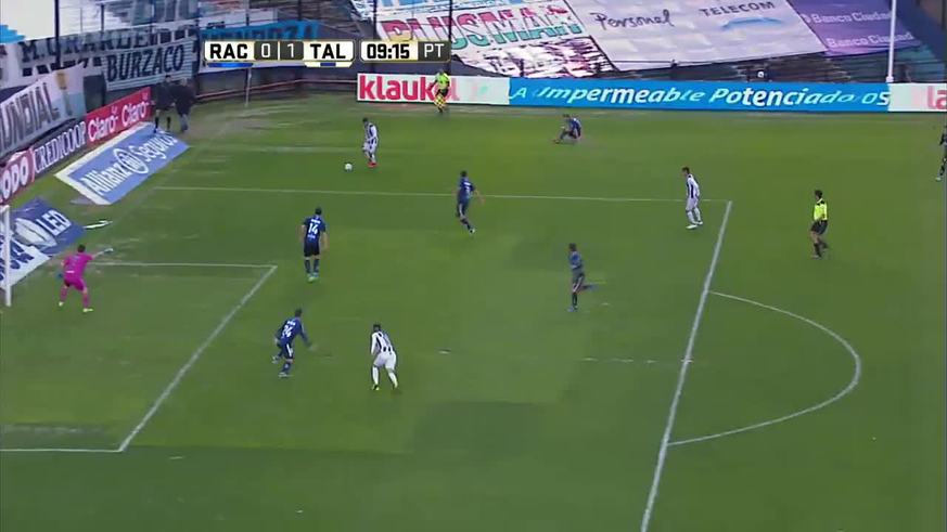 El gol de Palacios para Talleres contra Racing