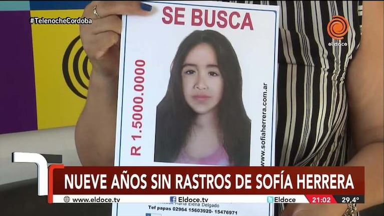 La familia de Sofía Herrera no pierde las esperanzas de encontrarla con vida