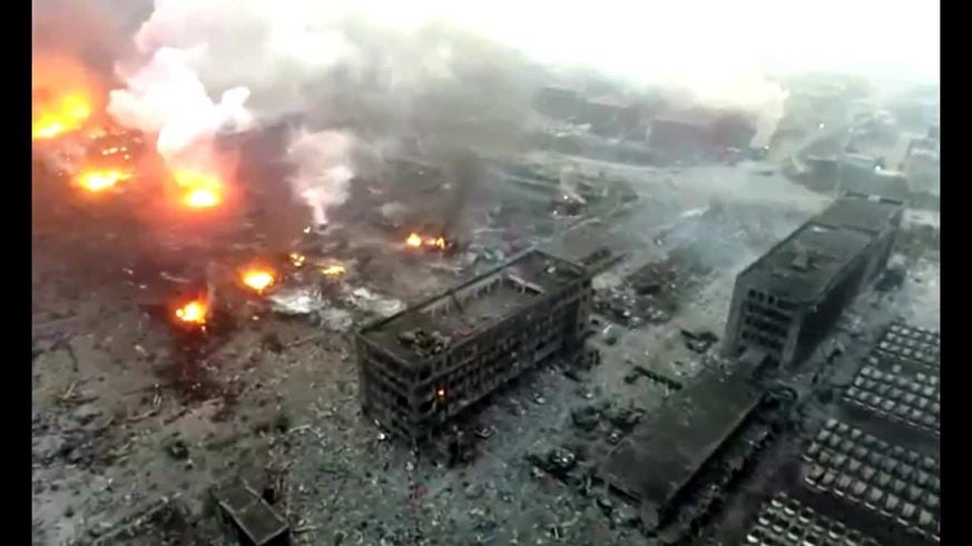 Impresionantes imágenes de la explosión en China