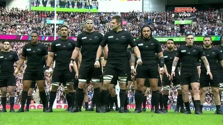 El haka de los All Blacks ante los Pumas