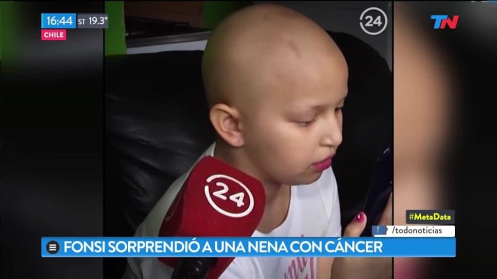 La sorpresa de Luis Fonsi a la pequeña con cáncer
