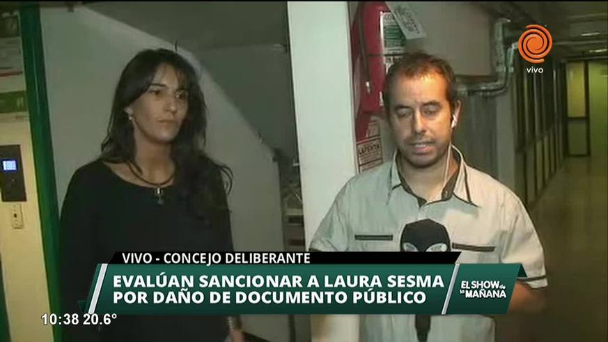 Evaluan sancionar a Laura Sesma