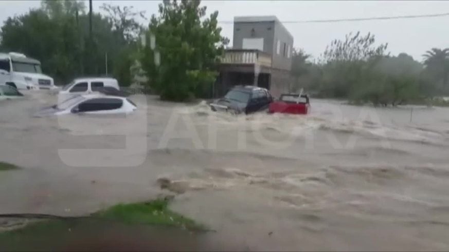 Espectacular crecida del arroyo de La Paz en Entre Ríos