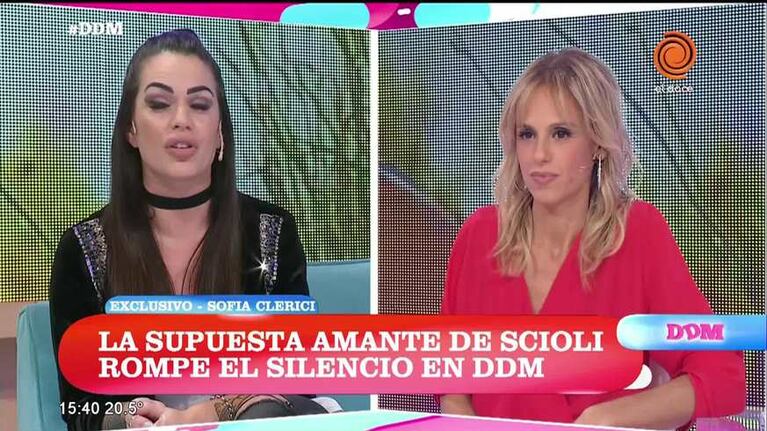Sofía Clérici habló de los chats con Scioli que filtró Berger