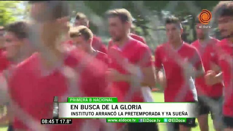 Instituto volvió a entrenar con el hijo de Klimowicz