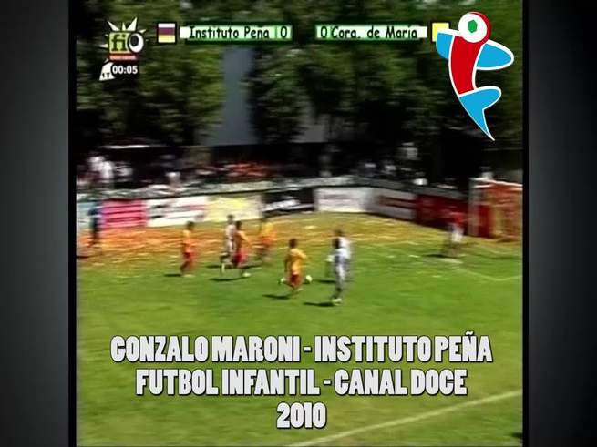 Gonzalo Maroni en el Fútbol Infantil de El Doce