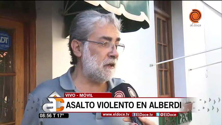 Violento asalto en barrio Alberdi