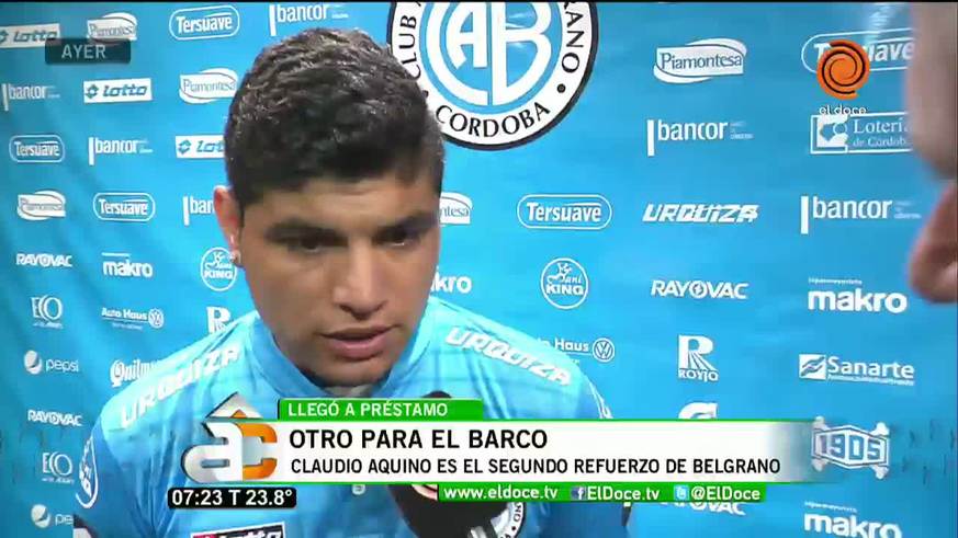 Claudio Aquino: "Belgrano es una gran oportunidad para mí"