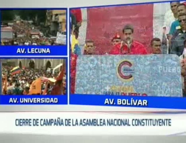 Cierre de campaña de Nicolás Maduro