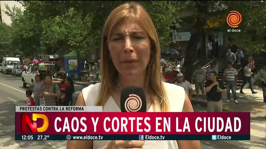 Caos en la ciudad por la marcha contra las reformas del Gobierno