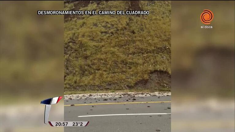 Camino del Cuadrado: derrumbes registrados