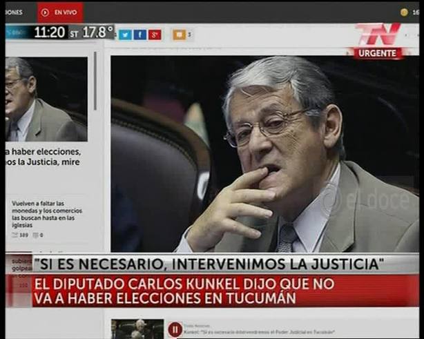 Un diputado K amenaza con intervenir la Justicia