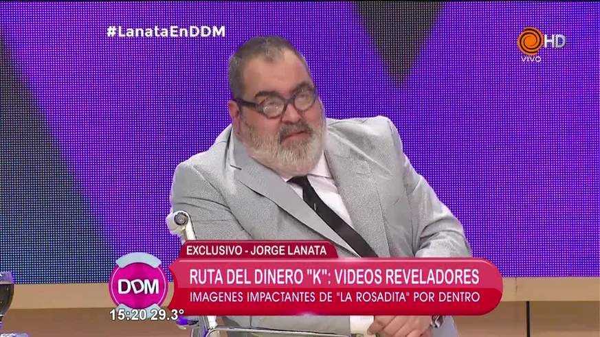 Lanata mostró los bolsos con dólares de la “ruta del dinero K”