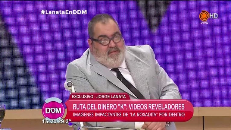 Lanata mostró los bolsos con dólares de la “ruta del dinero K”