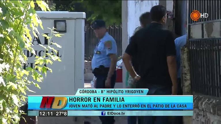 Barrio Hipólito Yrigoyen: cadáver enterrado en el patio