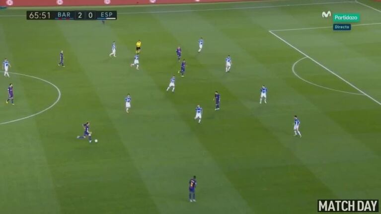 Tercer gol de Messi ante el Espanyol