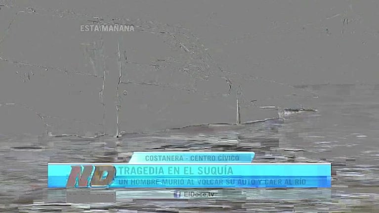 Un hombre cayó con su auto al río y murió