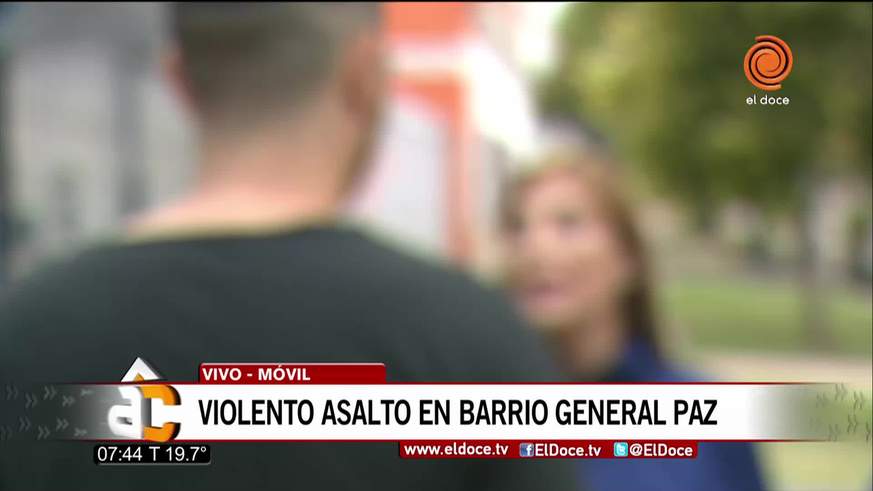 Violento robo en barrio General Paz