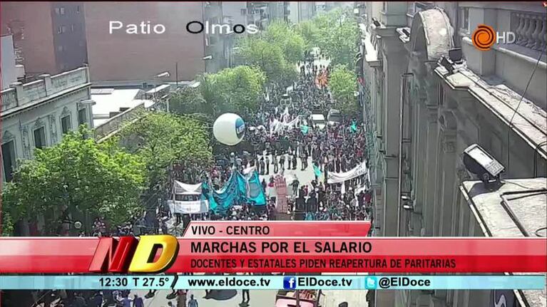 La marcha de los estatales para pedir paritarias