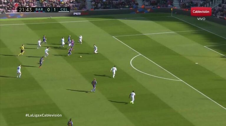 El gol de caño de Messi contra el Celta de Vigo
