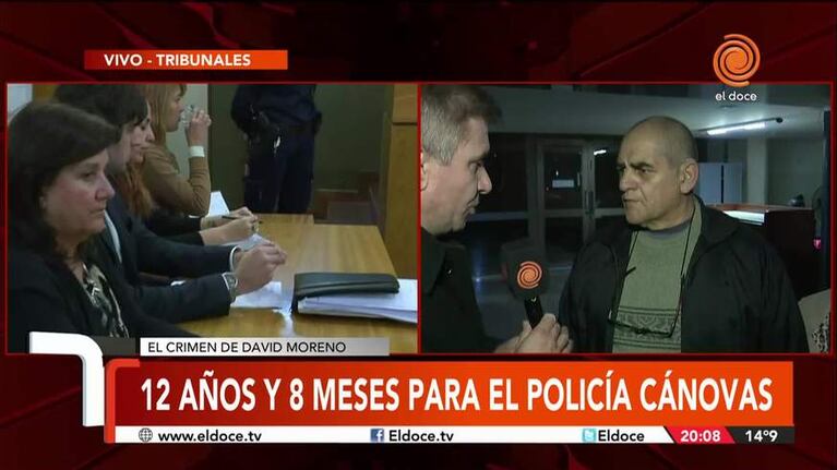 Los padres de David Moreno, con sensaciones encontradas tras la condena