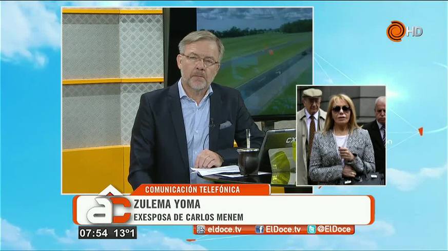 Zulema Yoma: "La muerte de Carlitos fue el tercer atentado en el país"
