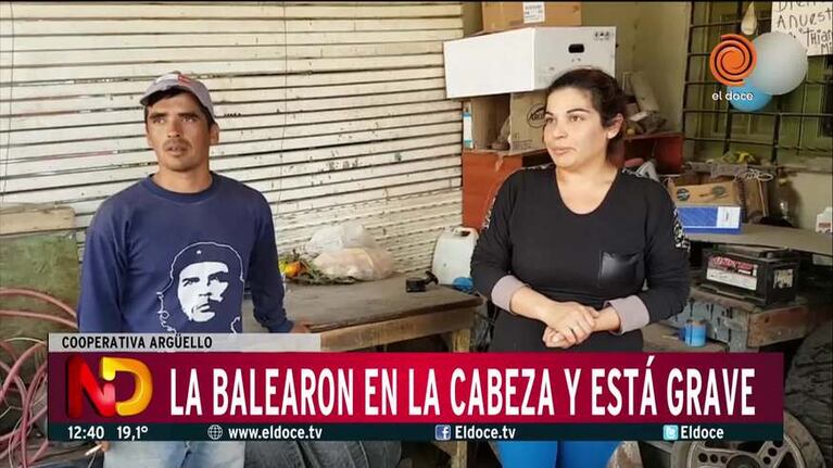 Está grave la mujer baleada en la cabeza