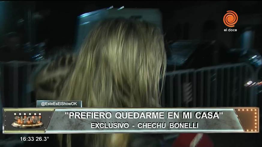 La furia de Chechu Bonelli por no bailar