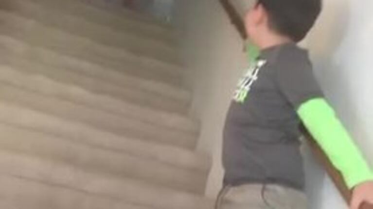 La alegría del niño que superó un cáncer