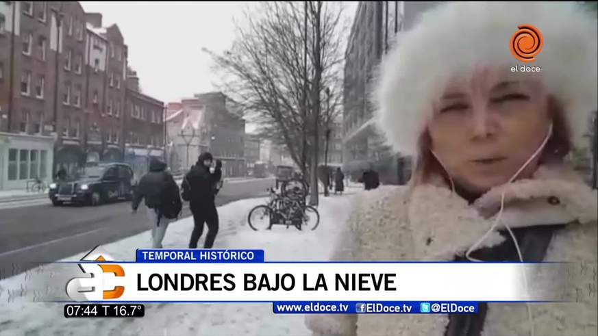 Londres blanca: siguen los problemas por la ola siberiana