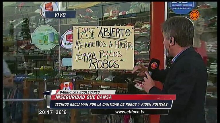 La inseguridad que azota en los barrios de Córdoba