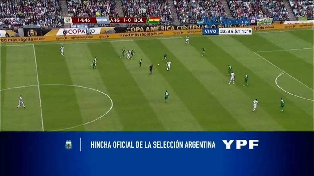 El gol de Lavezzi ante Bolivia