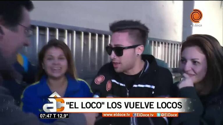 Largas colas para ver el regreso del Loco Amato