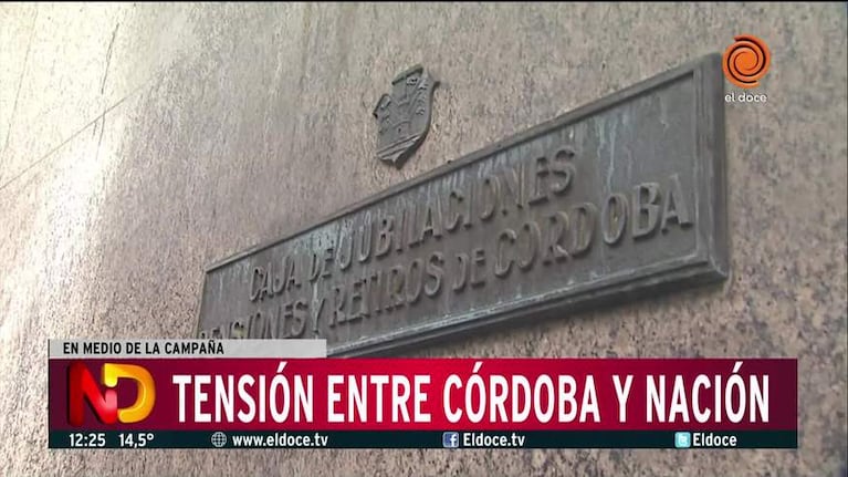 Tensión entre Córdoba y la Nación