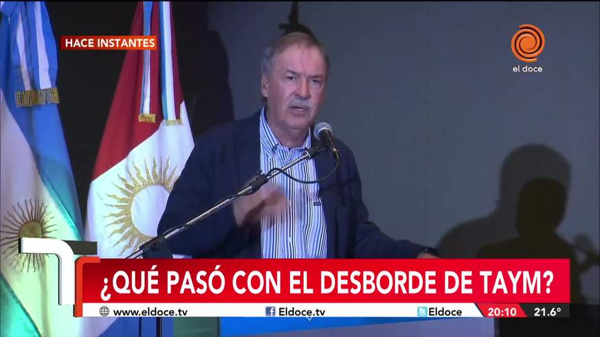 Schiaretti: "El agua entró como pancho por su casa"