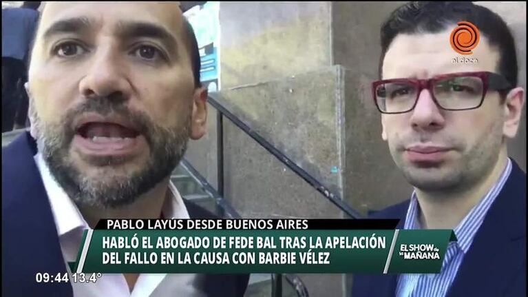 Habló el abogado de Fede Bal tras apelación
