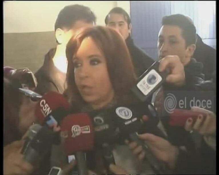 Cristina: "No vine a votar parientes"