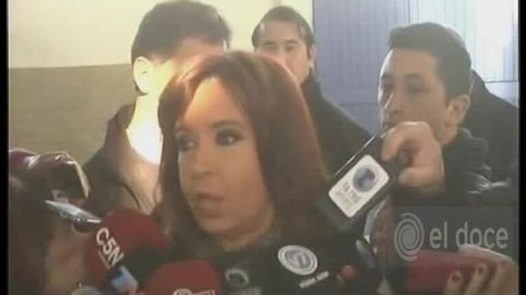 Cristina: "No vine a votar parientes"