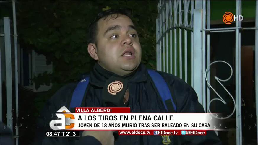 Un joven fue asesinado en Villa Urquiza