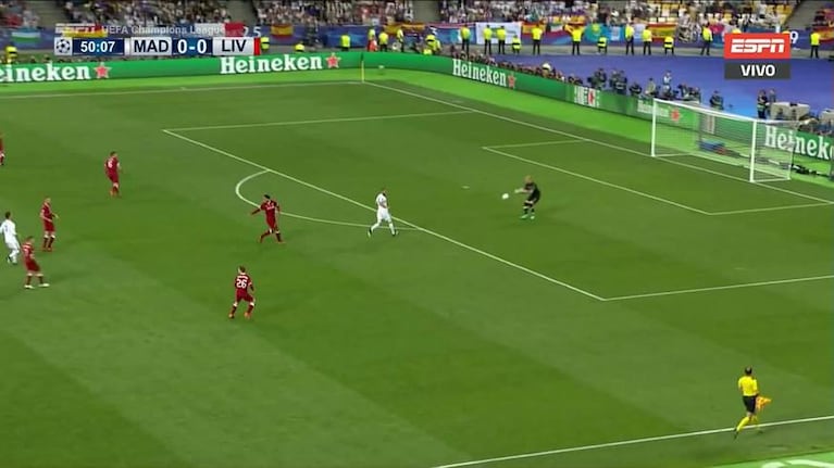 Champions: el 1-0 de Benzema para el Madrid al Liverpool